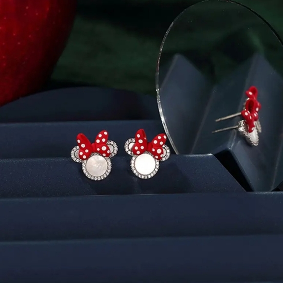 Cute Animal Mouse Head Earrings. Aretes de Mini Mouse - Picture 5 of 6